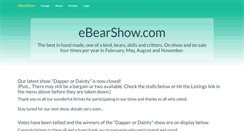 Desktop Screenshot of ebearshow.com