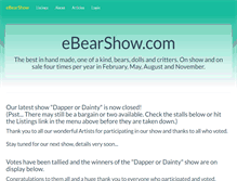Tablet Screenshot of ebearshow.com